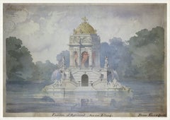 'Pavillion D'agrement sur un Etang'