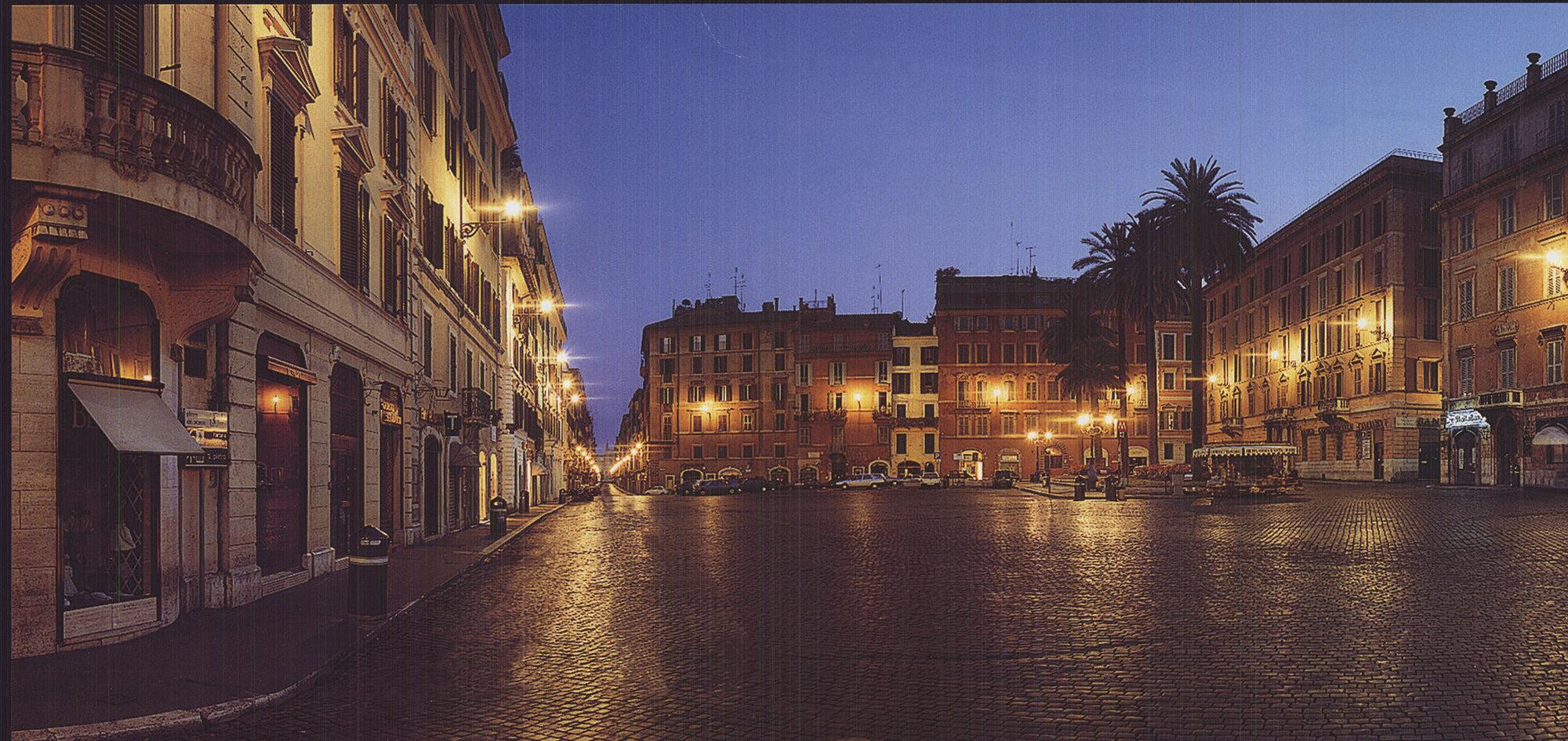 Emmanuel Emmanuele Brambilla „Rom, Panoramikansicht von Piazza Di Spagna“ 1999- Lithographie im Angebot 1