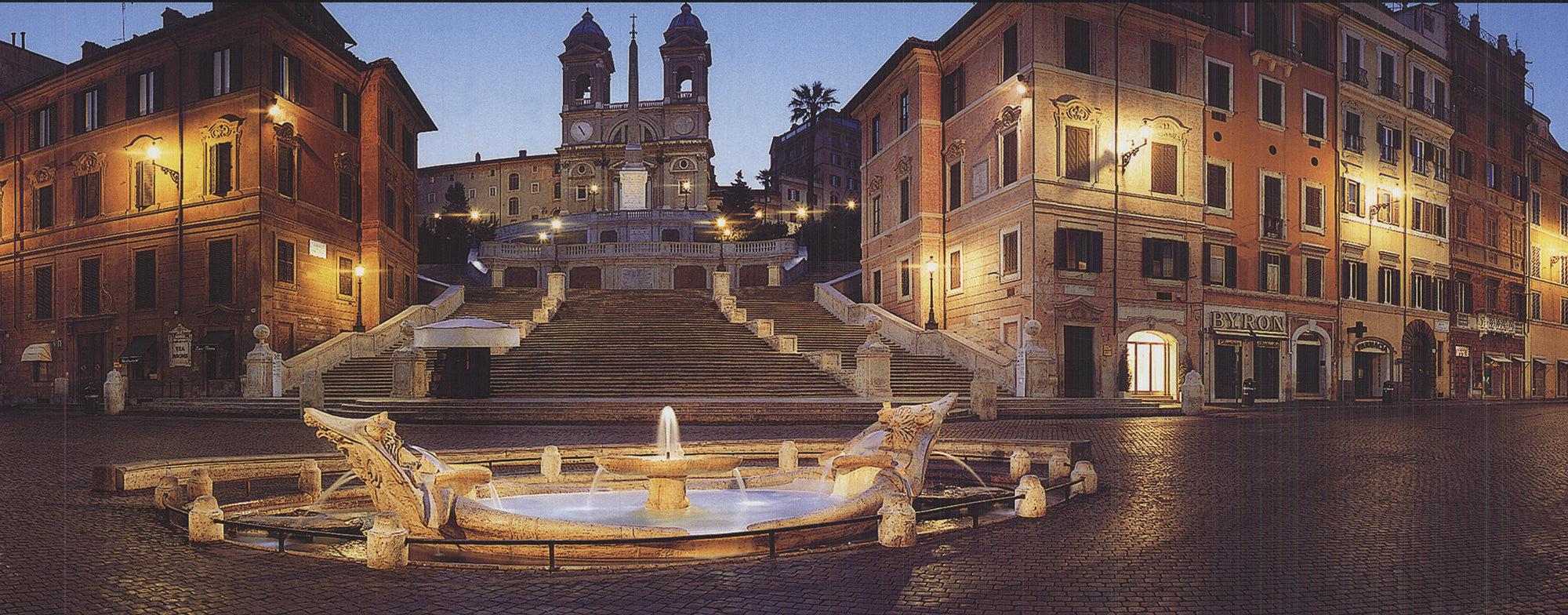 Emmanuel Emmanuele Brambilla „Rom, Panoramikansicht von Piazza Di Spagna“ 1999- Lithographie im Angebot 2