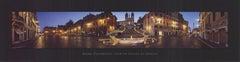 Emmanuel Emmanuele Brambilla „Rom, Panoramikansicht von Piazza Di Spagna“ 1999- Lithographie