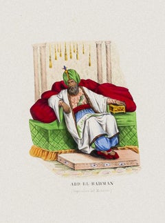 Emperor of Morocco - Original Lithograph Lithograph - 1856 ca.