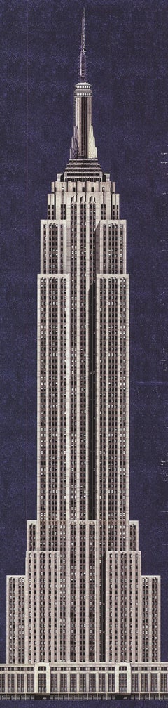 Empire State Building Offset Print, Contemporary Style, 2000, Unframed