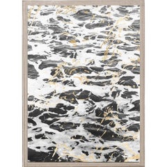 Energy of Water Triptych, No. 1, gold leaf, unframed