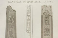 Environs de Babylone. Le Kaire.  / Details des Quatre Faces d’un Obelisque Trouv