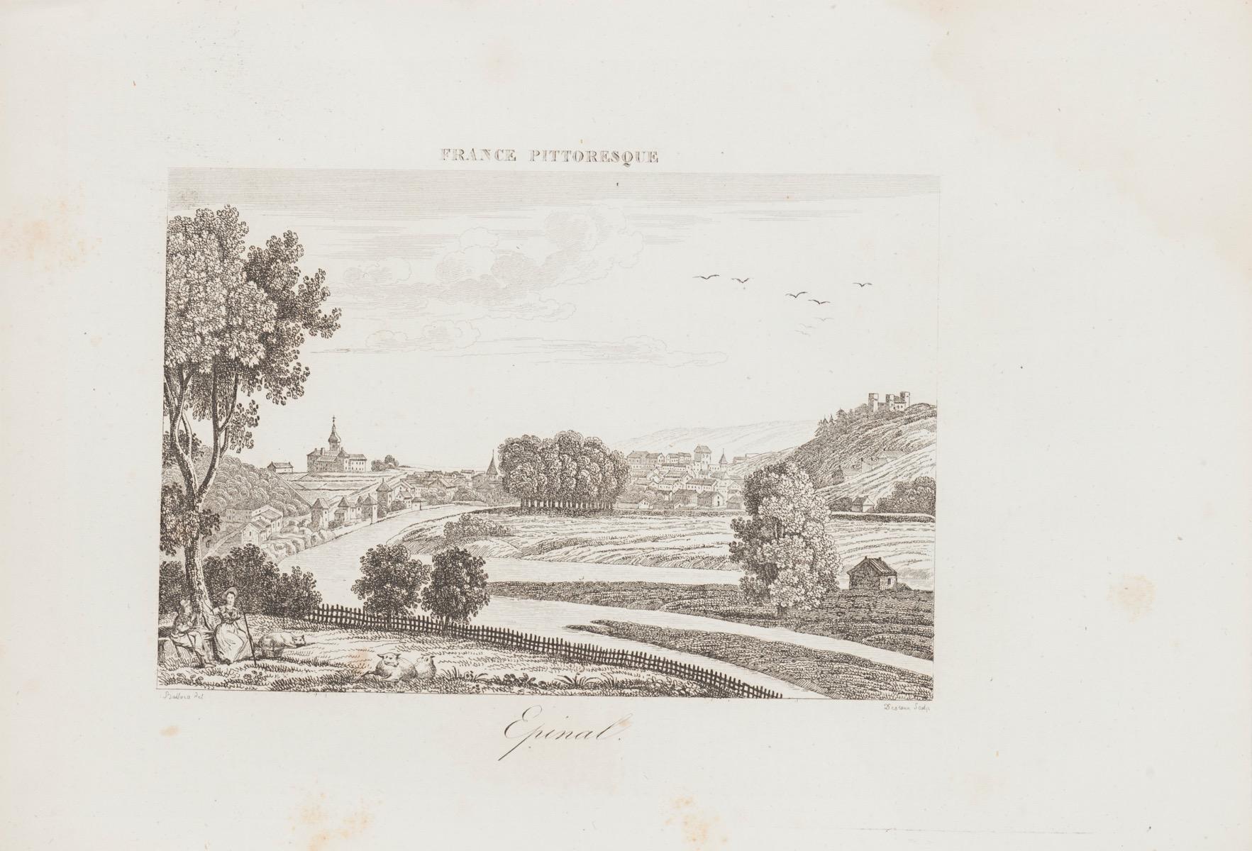 Unknown Figurative Print – pinal - Originallithographie - 19. Jahrhundert