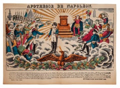 Epinal Print, Apothéose Du Napoléon - Original Lithograph - 19th Century