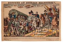 Impression éponyme - Le passage de Napoléon Bonaparte - Lithographie originale - 19ème siècle