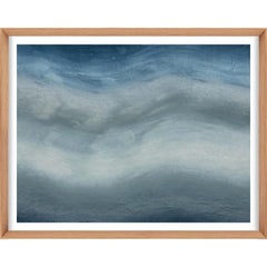 Ethereal Landscapes No. 1, Small Blue Series, framed