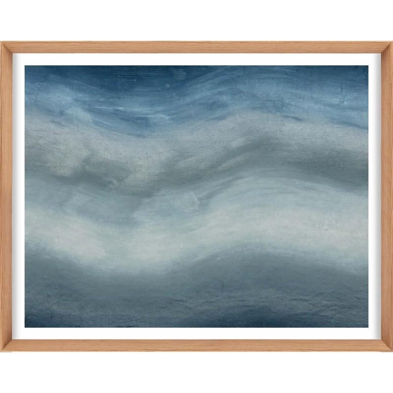 Unknown Abstract Print - Ethereal Landscapes No. 1, Small Blue Series, unframed
