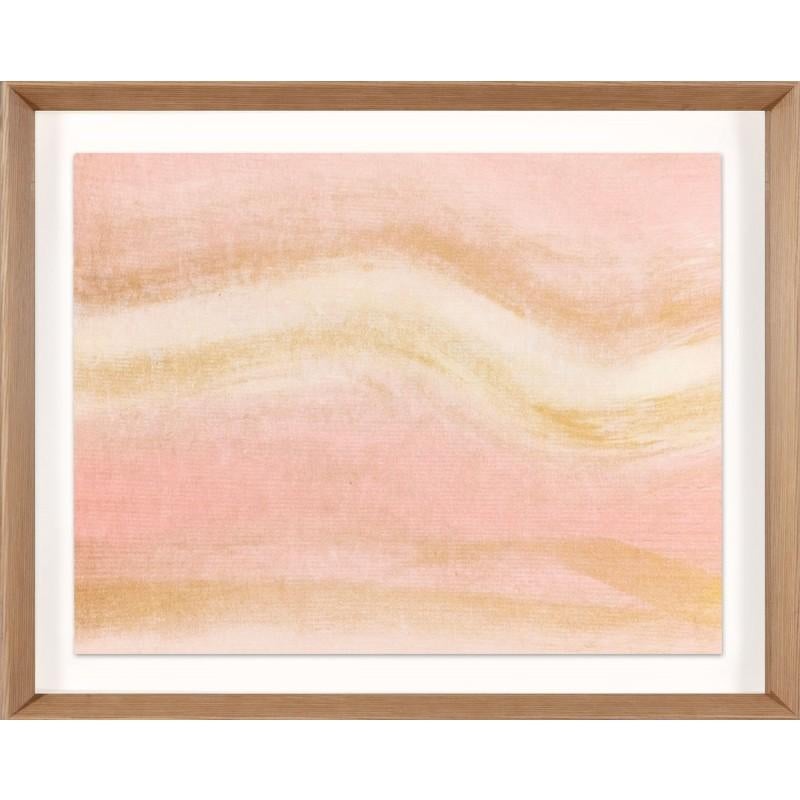 Unknown Abstract Print - Ethereal Landscapes No. 2, Small Pink Series, framed
