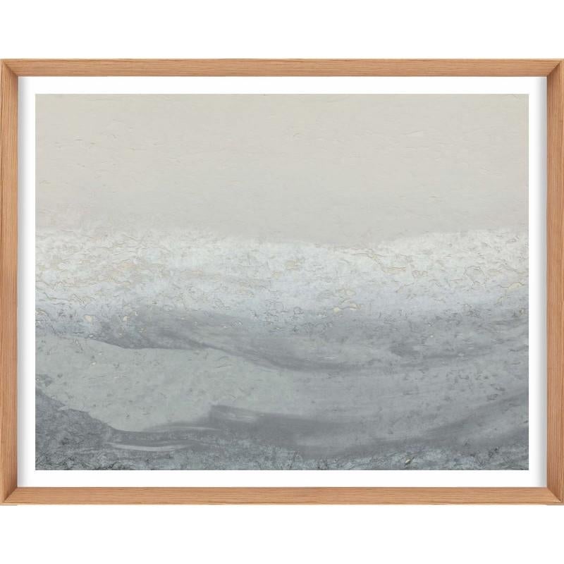 Unknown Abstract Print - Ethereal Landscapes No. 3, Small Grey Series, framed