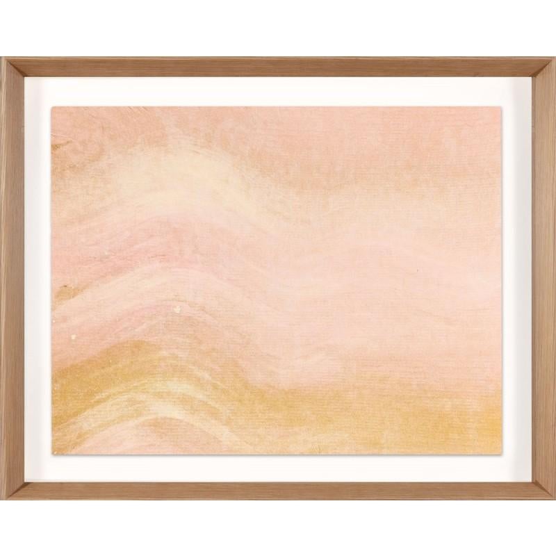 Unknown Abstract Print - Ethereal Landscapes No. 3, Small Pink Series, framed