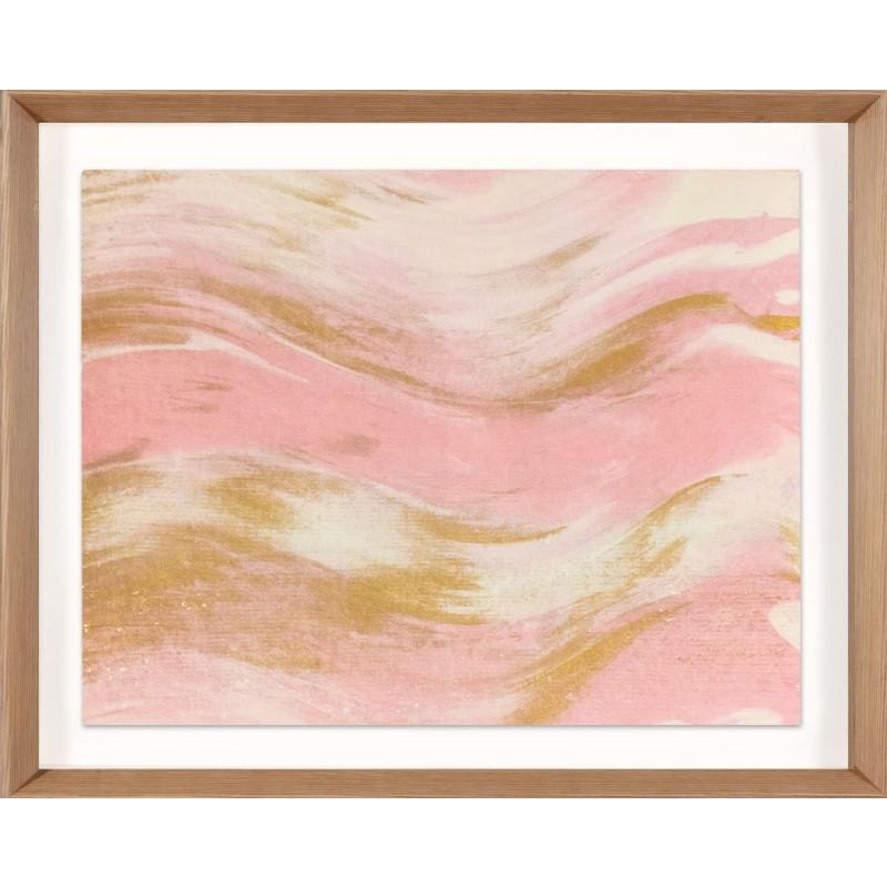 Unknown Abstract Print - Ethereal Landscapes No. 4, Small Pink Series, framed