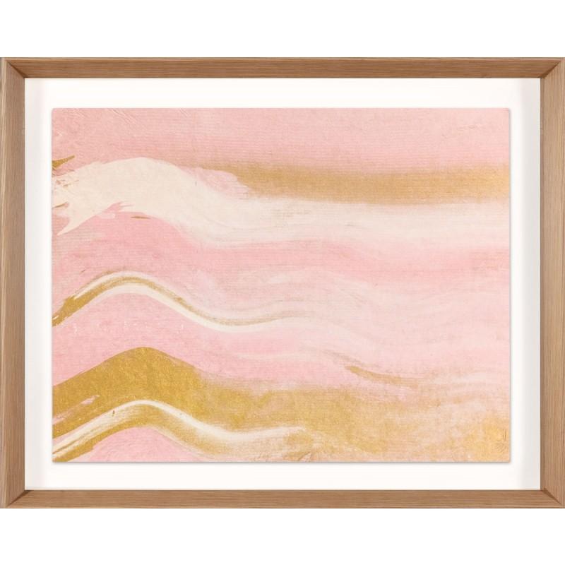Unknown Abstract Print - Ethereal Landscapes No. 5, Small Pink Series, framed