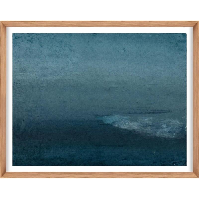 Unknown Abstract Print - Ethereal Landscapes No. 6, Small Blue Series, framed