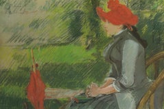 Reading in the Garden Offset Print Exhibition Poster, 1993, Unframed