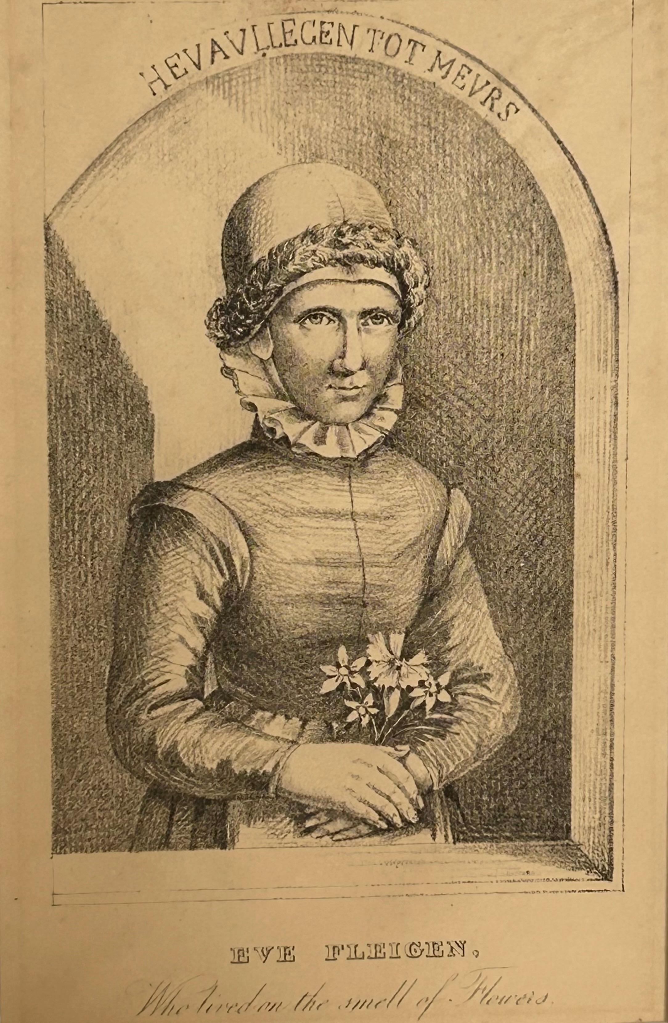 Unknown Figurative Print - Eve Fleigen - Who lived on the smell of flowers