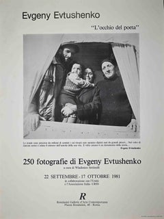 Vintage Evgeney Evtushenko - Exhibition Poster - 1981