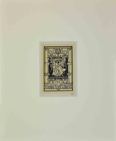 Ex Libris  - Angelo Balbi - Woodcut - Mid-20th Century