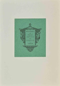 Ex Libris Biblioteca De Pedro Antonio De Guezala y Ayrivié - Xilografía