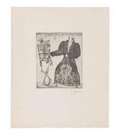 Ex Libris Bibliothek dr. L. Schweinburg - Etching - 1920s