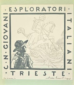 Ex Libris - C.N.Giovani - Holzschnitt - Mitte des 20. Jahrhunderts
