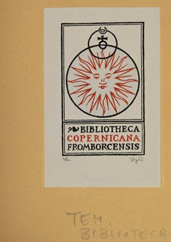 Ex-Libris - Copernicana - Woodcut - Mid 20th Century