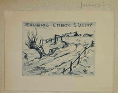 Antique Ex-Libris - Ctibor Štastny - Etching - Early-20th Century