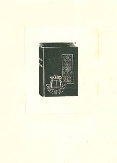 Ex Libris Erdelyi Zenta - Original Woodcut - 1920 ca