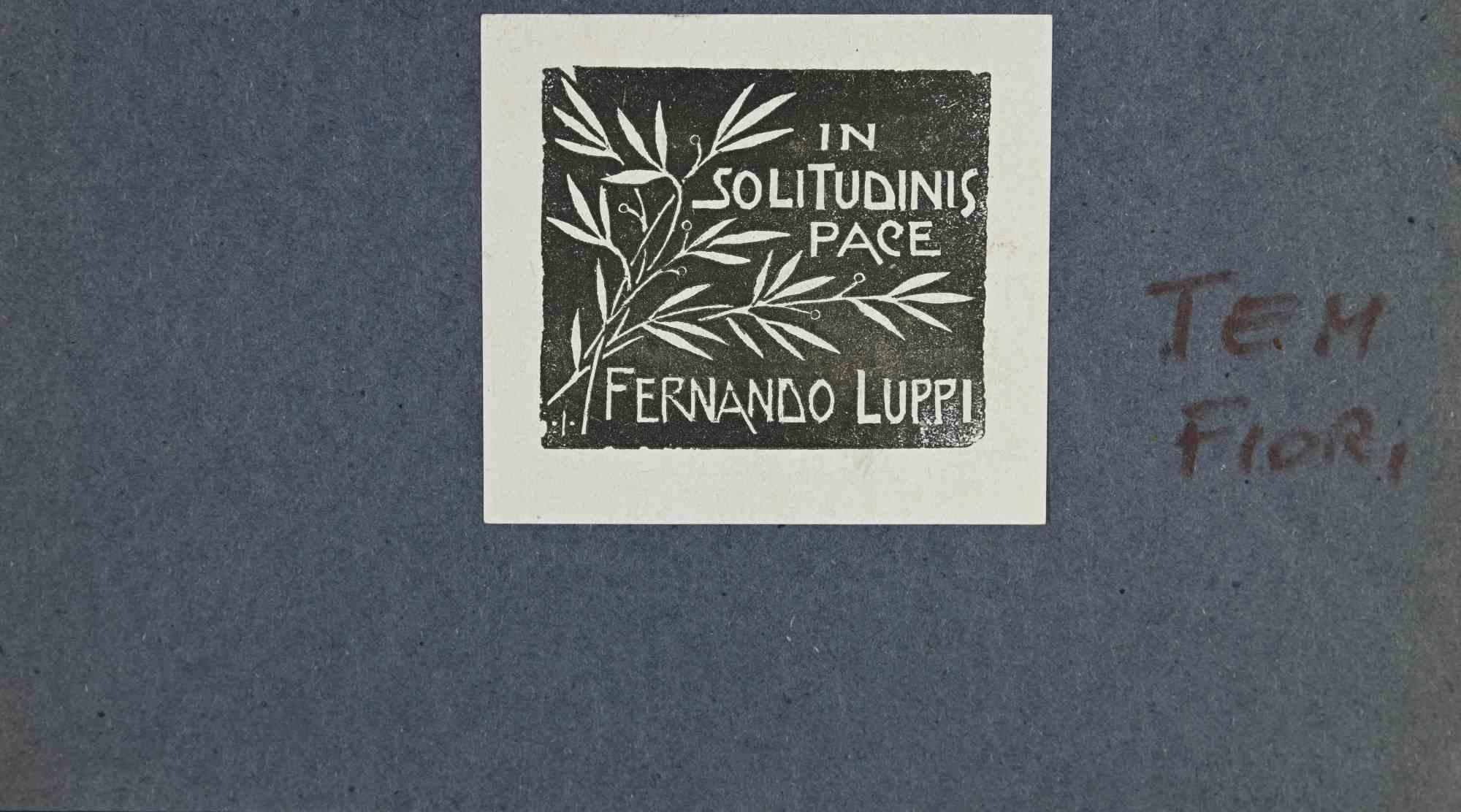 Unknown Figurative Print – Ex Libris – Fernando Luppi – Mitte des 20. Jahrhunderts