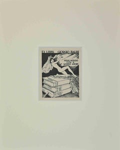 Vintage Ex Libris  - Giorgio Balbi  - Per il Mondo - Woodcut - Mid-20th Century