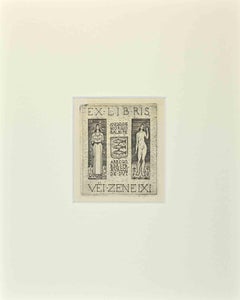 Ex Libris  -  Giorgio Balbi   - Vei-Zenei IXI - Etching - Mid-20th Century