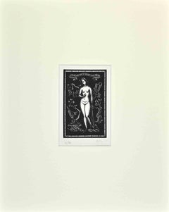 Ex Libris  Giorgio Balbi – Holzschnitt – Mitte des 20. Jahrhunderts