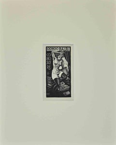 Ex Libris  - Giorgio Balbi - Gravure sur bois - Milieu du XXe siècle