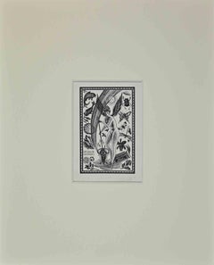 Ex Libris  - Giorgio Balbi - Woodcut - Mid-20th Century