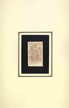 Ex-Libris Giorgio Balbi - Woodcut Print - Mid-20th Century