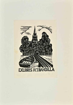 Ex Libris H.-J.Bandilla - Woodcut - 1981
