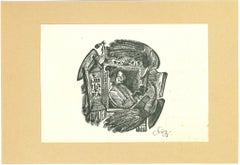 Ex Libris Haeka - Woodcut Print - Early 20th Century