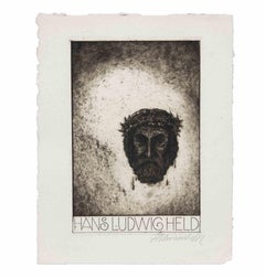 Ex Libris Hand Ludwig Held - Etching - Early 20th Century