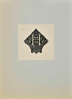  Ex Libris  - Houwink - Woodcut - 1950s