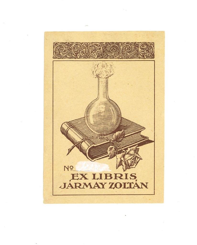 Ex Libris Jarmay Zoltan - Woodcut - Early 20th Century