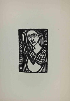 Ex-Libris - Kertesz - xilografia - metà del XX secolo