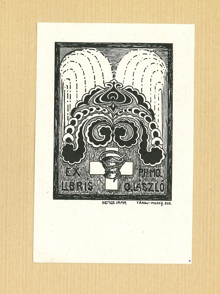 Ex Libris Laszlo - Original Woodcut on Paper - 1920s