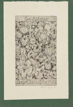 Ex Libris Luise Trautmann - Etching - Early 20th Century