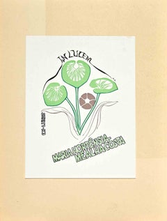  Ex Libris – Maria Hortensia Mealhacosta – Lithographie – 1978
