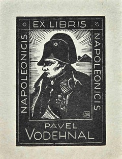 Ex Libris - Napoleonicis - woodcut - Mid 20th Century