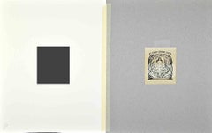 Ex Libris  - Nulla mi Devia - Woodcut - Mid-20th Century