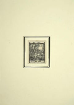 Ex Libris - Original Woodcut - 1930s