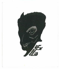 Ex Libris Osvaldo Jaul, gravure sur bois originale, milieu du 20e siècle