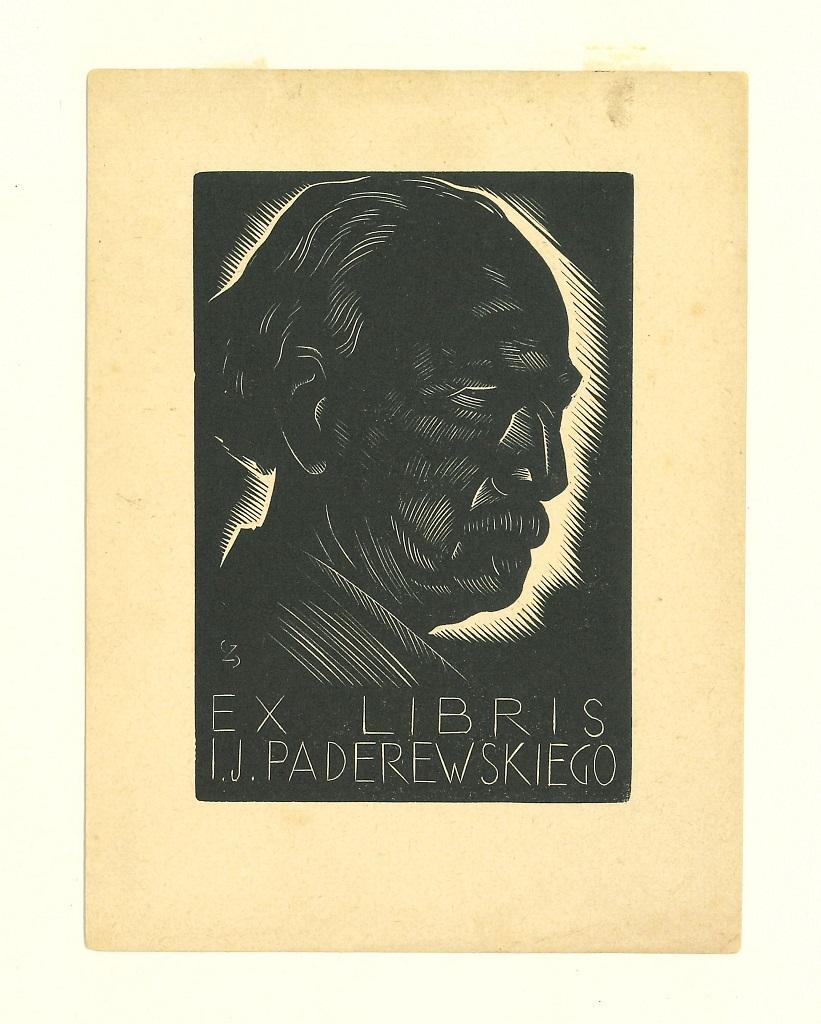 Ex Libris Paderewskiego - Woodcut Print - Early 20th Century